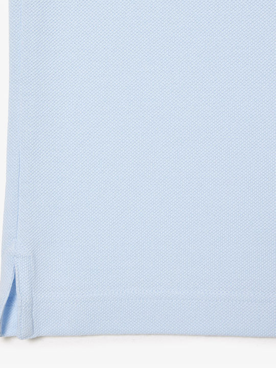 Polo Short Sleeve Blouse Light Blue