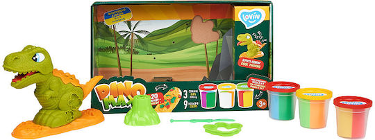 Dino Knete Spiel-Set Dino Max Für 3+ Alter 3 Stück