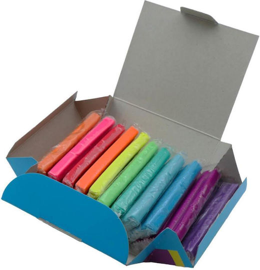 Luna Plasticine in Box for 3+ Years 11 Pieces Fluorescent