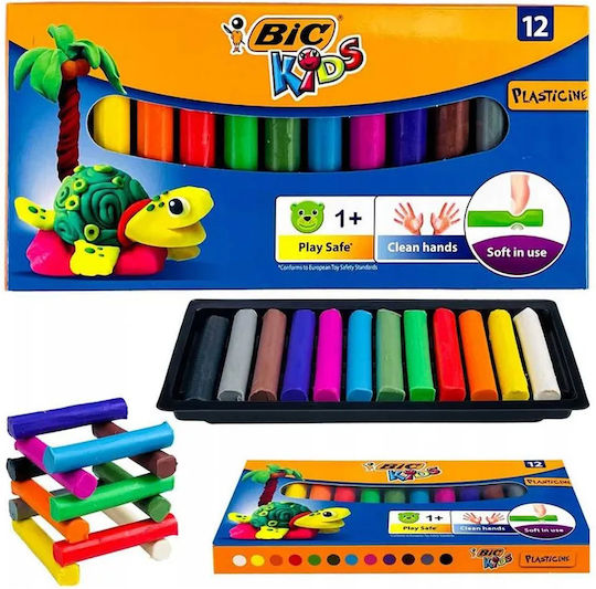 BIC Πλαστελίνες σε Κουτί Play Safe για 1+ Ετών, 12τμχ