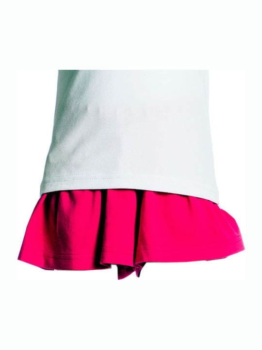 Kids' Set with Shorts Summer 2pcs White Flowers