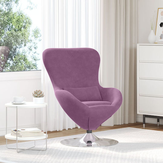Πολυθρόνα 63x73x90cm Purple Velvet
