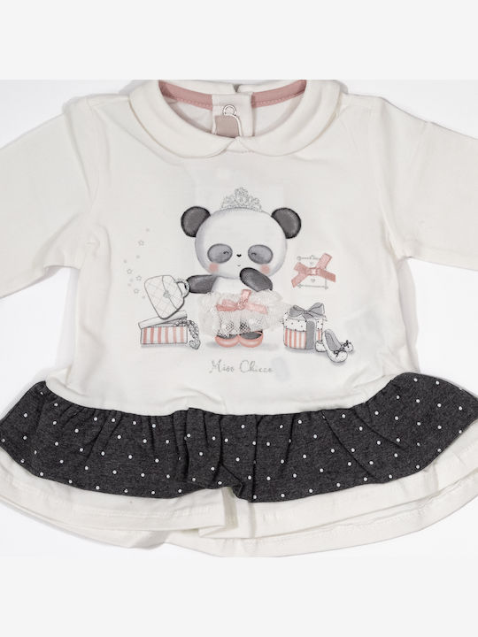 Kids' Set with Leggings Winter 2pcs Ecru Bear Queen Set