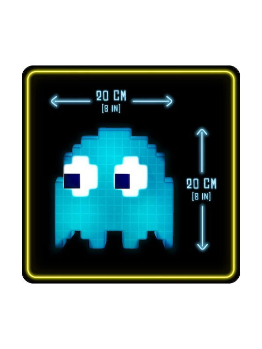 Paladone Kids Decorative Lamp Pac-Man Ghost with Color Changes Blue