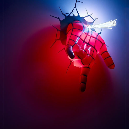 Abacus Led Παιδικό Διακοσμητικό Φωτιστικό The Source 3DL Spiderman Κόκκινο