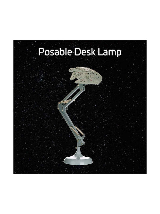 Paladone Lumini LED Lampă de birou pentru copii Star Wars Millennium Falcon Gri