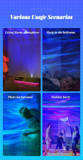 XO Led Kids Projector Lamp Multicolour 15x14.5x9.95εκ.
