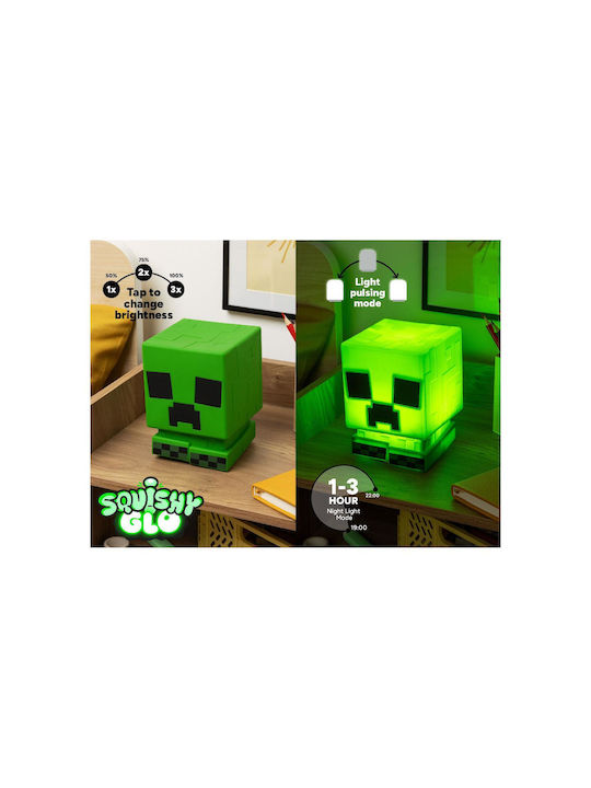 Paladone Παιδικό Διακοσμητικό Φωτιστικό Creeper Πράσινο 15x12.5x11.7εκ.