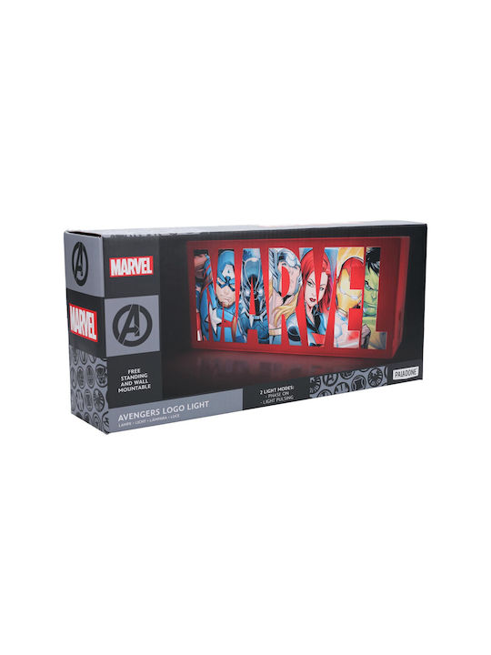 Paladone Детско Декоративно Осветление Avengers Logo Light Черен 30x6.5см