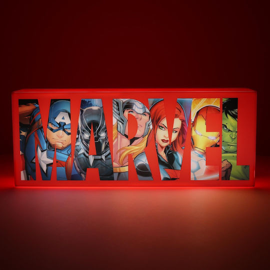 Paladone Lampă decorativă pentru copii Avengers Logo Light Negru 30x6.5cm Paladone Lampă decorativă pentru copii Avengers Logo Light Negru 30x6.5cm