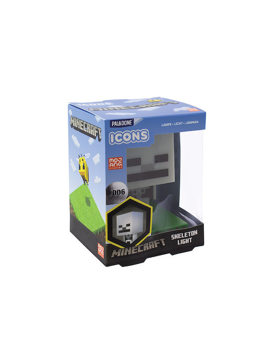 Paladone Kinder Dekorative Lampe Minecraft Skeleton Gray 11εκ.