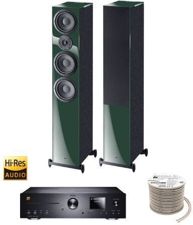 Sistem audio 2 Pachet Magnat MC 400 + HECO Aurora 700 + Cablu Oehlbach + Căști Meze 99CLASSICS MCRORA700O 100W cu CD / Media digitale Player și Bluetooth Portocaliu