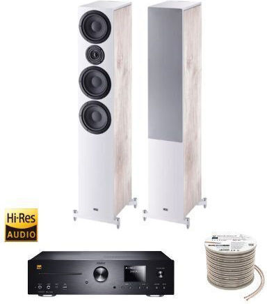 Sistem audio 2 Pachet Magnat MC 400 + HECO Aurora 700 + Cablu Oehlbach + Căști Meze 99CLASSICS MCRORA700O 100W cu CD / Media digitale Player și Bluetooth Portocaliu