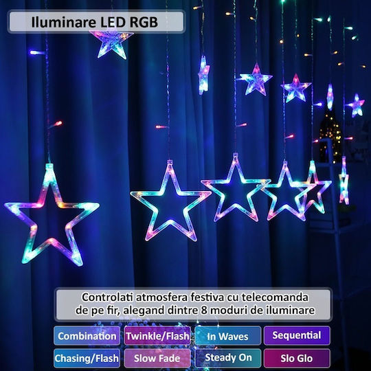 Λαμπάκια LED RGB τύπου Κουρτίνα