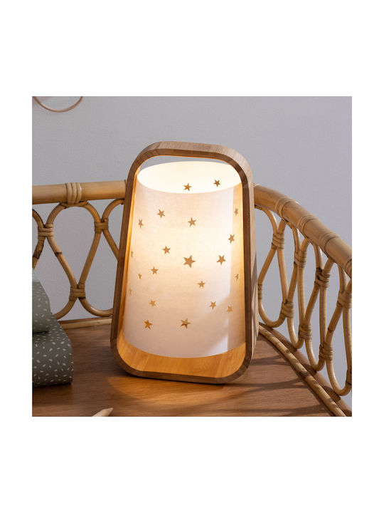 Atmosphera Παιδικό Φωτιστικό Πορτατίφ Star Λευκό 15x15x26.5εκ.