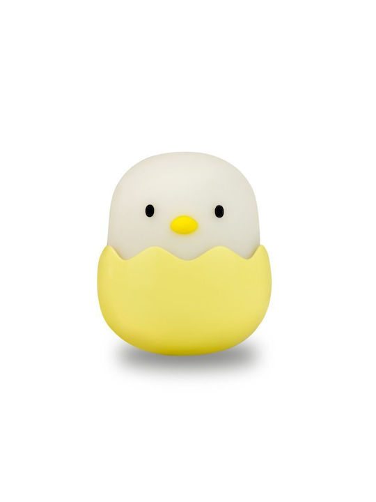 Mega Light Παιδικό Διακοσμητικό Φωτιστικό Eggy & Friends Baby Eggy Pastel Κίτρινο 5x5x5.7εκ. Yellow