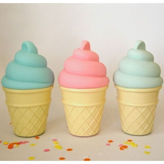 A Little Lovely Company Led Παιδικό Διακοσμητικό Φωτιστικό Ice Cream Ροζ