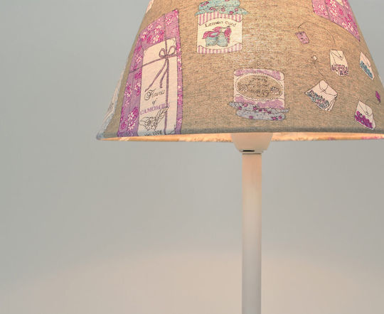 Veis Παιδικό Φωτιστικό Πορτατίφ Hemera Kids Λευκό 24.5x24.5x43εκ.