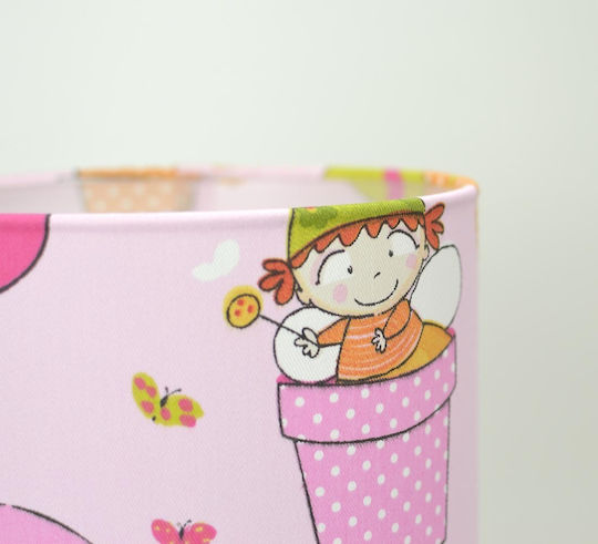 Veis Детска Лампа Портатив Auge Kids Розов 45εκ.