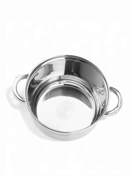 Masterpan Deep Stainless Steel Pot 3lt / 18cm