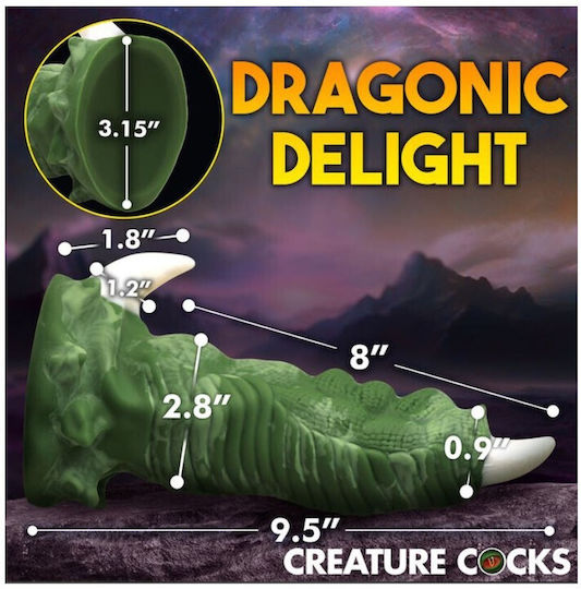 Dragon Ρεαλιστικό Dildo Πράσινο