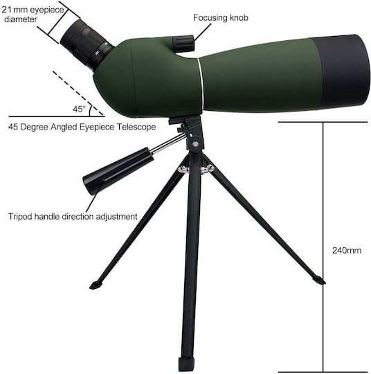 Svbony Sv28 Telescoape Tripod Adaptor pentru Telefon Mobil la 45 de Grade Bak-4 20x-60x 80mm Ip65 Rezistent la Apă