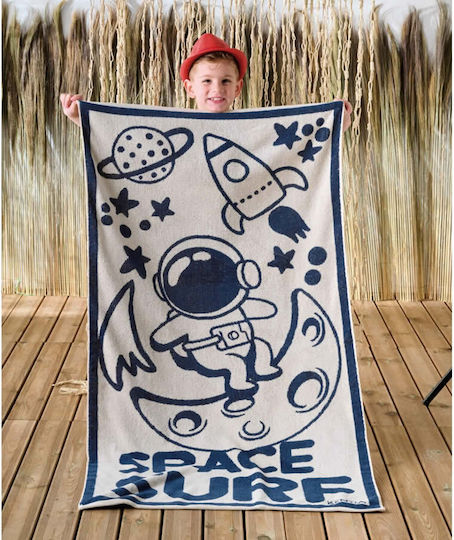 Kentia Simeon Kids Beach Towel Light Blue 140x70cm