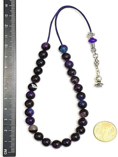 Roloi Komboloi Agate Worry Beads Multicolour 24cm