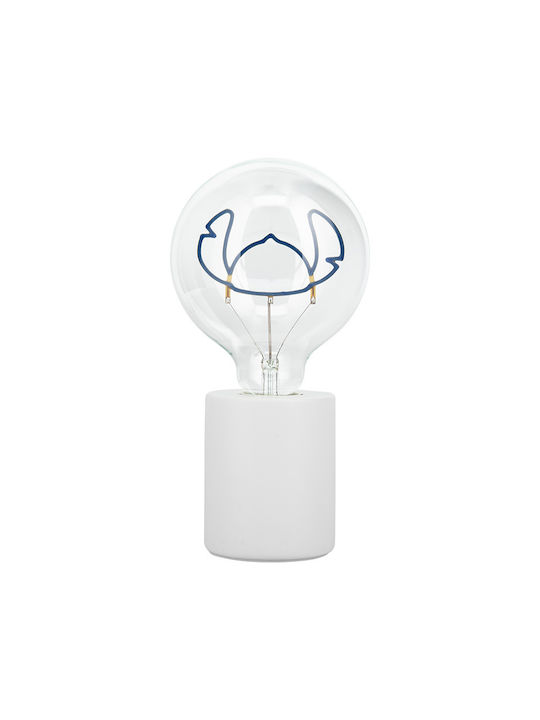 PCMerch Lampă decorativă pentru copii Neon Bulb Stitch Transparent 18x13x18εκ.