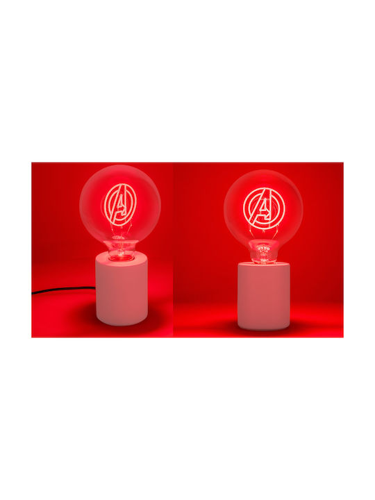 Paladone Lampă decorativă pentru copii Marvel Avengers Logo Alb 18x13x18εκ.
