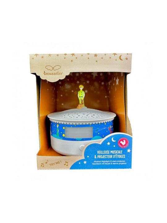 Trousselier Kinder Tischlampe Projektor Weiß 13x13x12cm