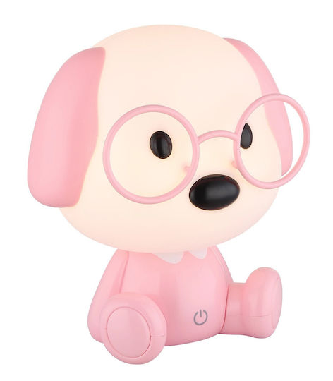 Globo Lighting LED Kinder Dekorative Lampe Berührung Rosa 20x18x15εκ.