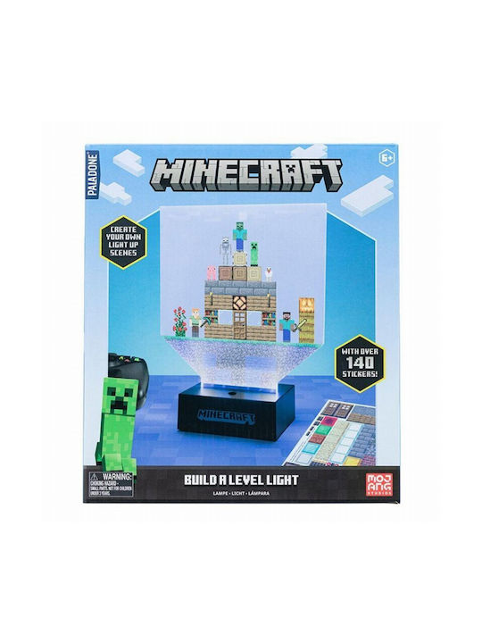 Paladone Kinder Dekorative Lampe Minecraft Build Mehrfarbig