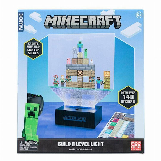 Paladone Kids Decorative Lamp Minecraft Build Multicolour