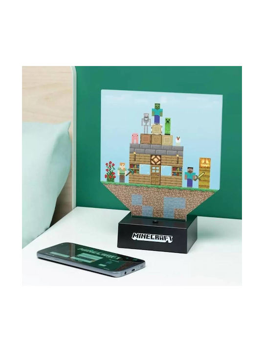 Paladone Kinder Dekorative Lampe Minecraft Build Mehrfarbig