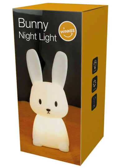 Winkee Παιδικό Διακοσμητικό Φωτιστικό Winkee Λευκό Nightlight Rabbit
