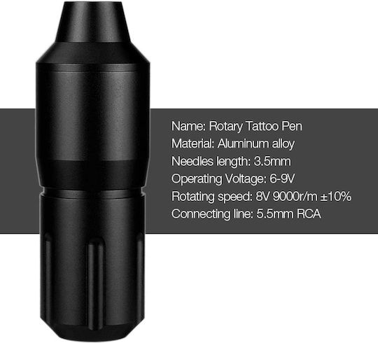 Mașină de Tattoo Rotary Profesională 9000 R Min Mașină de Tattoo Aluminiu Cablu Rca Tip Stilou