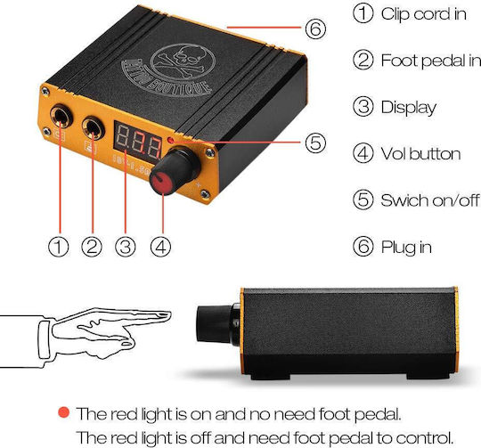 Surse de Alimentare Lcd Pentru Mașină de Tattoo 23w 18v Tensiune Reglabilă Carcasă Metalică Dimensiuni Compacte Atomus