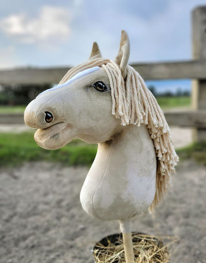 Hobby Horse Großes Premium Steckenpferd Cremello A3