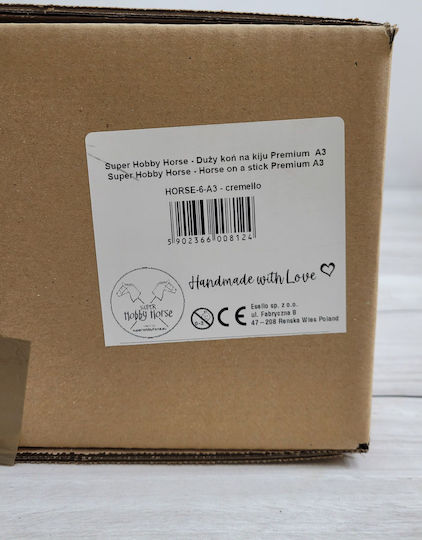 Hobby Horse Großes Premium Steckenpferd Cremello A3