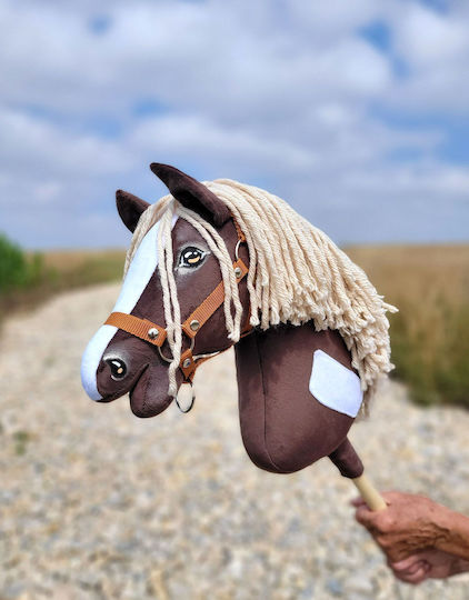 Hobby Horse Large Premium Stick Horse Western Iv Dark Bay Light Mane A3