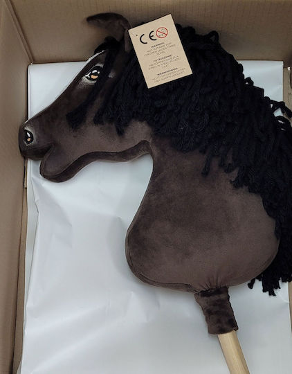 Premium Hobby Horse Großer Stockpferd Dunkelbraun A3