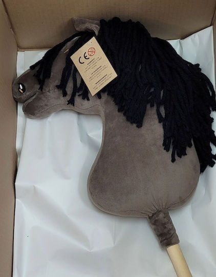 Premium Hobby Horse Großer Steckenpferd Maus Grau A3