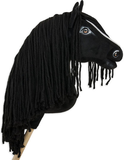 Hobby Horse Große Premium Stabpferd Friesisches Pferd Mähne Ii A3