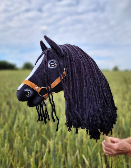 Hobby Horse Große Premium Stabpferd Friesisches Pferd Mähne Ii A3