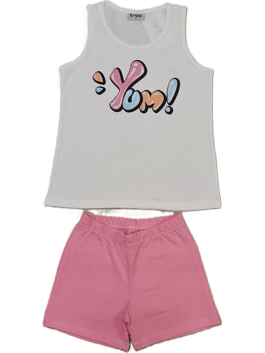 Kinder-Set mit Shorts Sommer 2Stück White