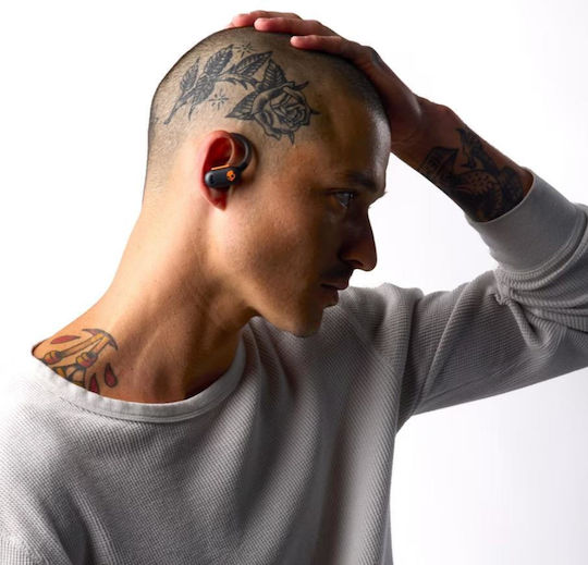 Skullcandy Push ANC Active In-ear Bluetooth Handsfree Ακουστικά με Αντοχή στον Ιδρώτα και Θήκη Φόρτισης Μαύρα