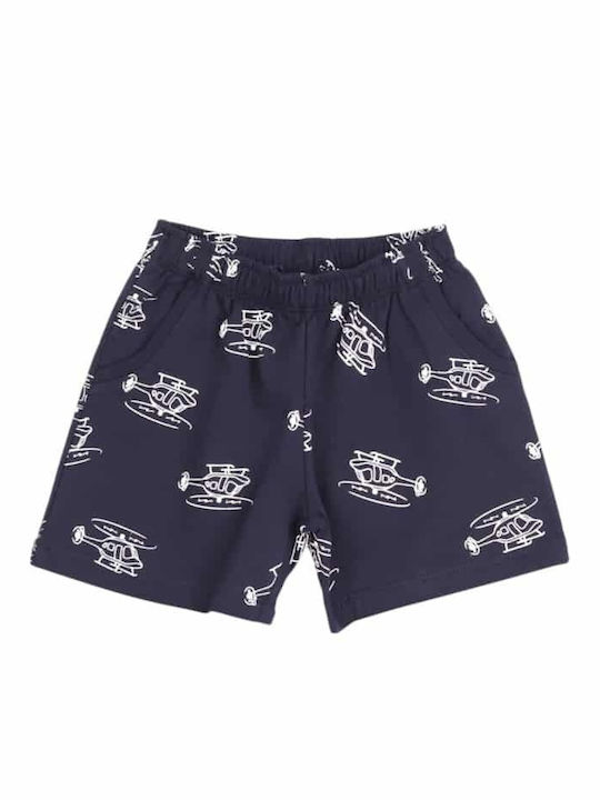 Kids' Set with Shorts Summer 2pcs Orange-Dark Blue