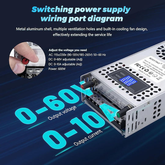Adjustable LED Power Supply Power 600W