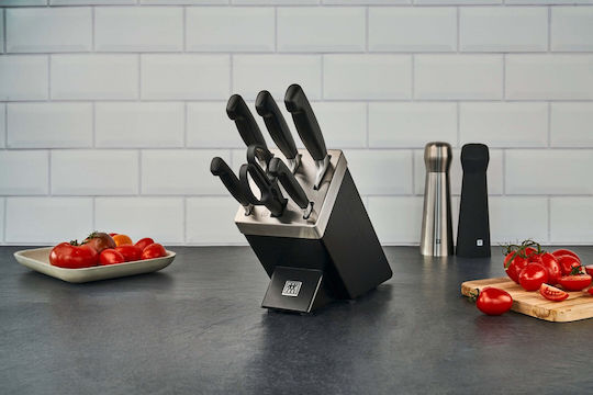 Zwilling J.A. Henckels Four Star Комплект Ножове с Основа от Неръждаема Стомана 7 Бройки